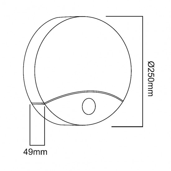 Wall LED lamp IR motion sensor Maclean MCE357W