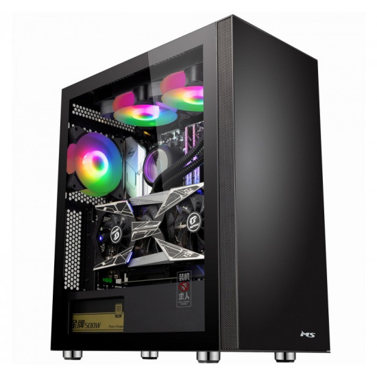PC GAMING CASE MS ARMOR V500 BLACK