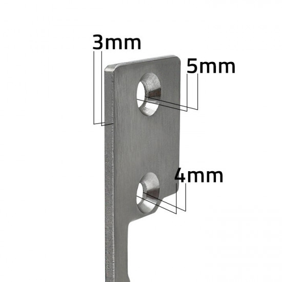 Double-sidwd straight plate for electric door