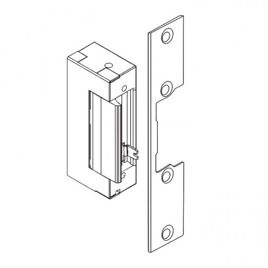 Double-sidwd straight plate for electric door