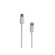 LIGHTNING(M)- USB-C(M) CABLE 2M WHITE MFI PRAT