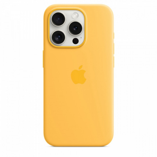 Silicone Case with MagSafe for iPhone 15 Pro - Sunshine