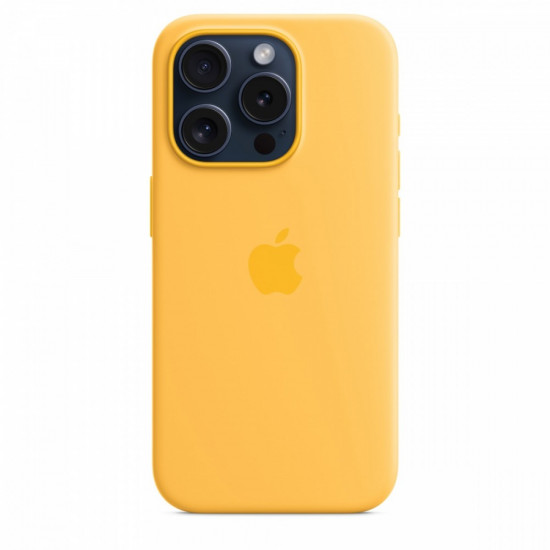 Silicone Case with MagSafe for iPhone 15 Pro - Sunshine