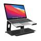 Aluminium laptop stand black