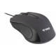 USB wired mouse, 3 buttons, rubberized surface, 1000DPI