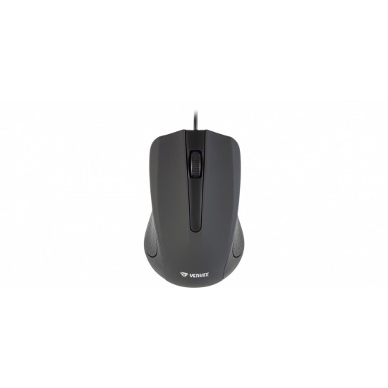 USB wired mouse, 3 buttons, rubberized surface, 1000DPI