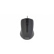 USB wired mouse, 3 buttons, rubberized surface, 1000DPI