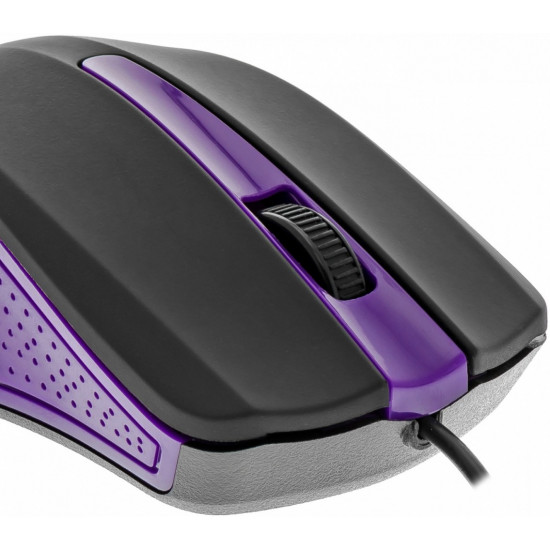 USB wired mouse, 3 buttons, rubberized surface