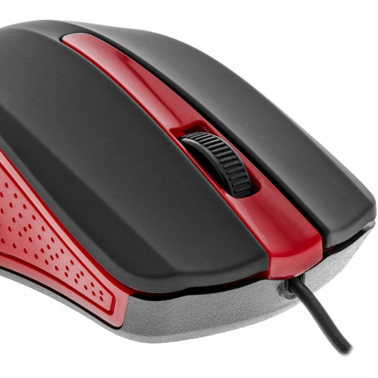 USB wired mouse, 3 buttons, rubberized surface