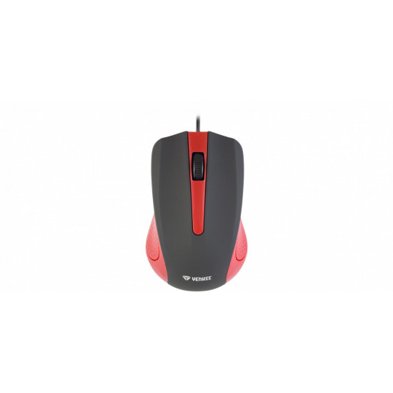 USB wired mouse, 3 buttons, rubberized surface