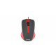 USB wired mouse, 3 buttons, rubberized surface