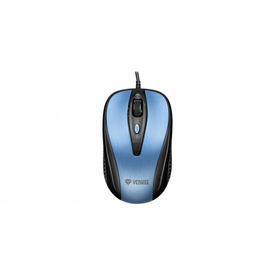 USB wired mouse, 4 buttons, optical, symmetrical, Blue