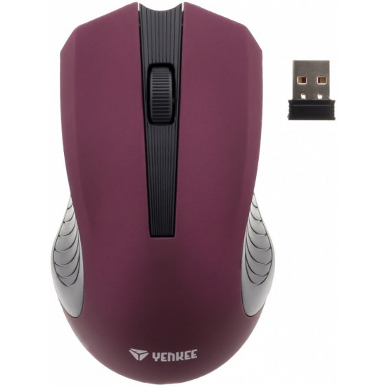 2.4GHz optical symmetrical wireless mouse, 3 buttons, Purple