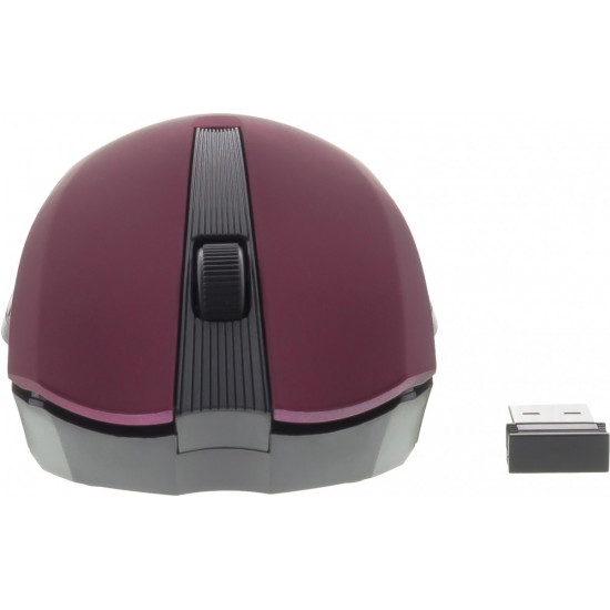 2.4GHz optical symmetrical wireless mouse, 3 buttons, Purple