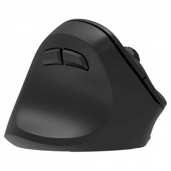 Ergonomic left-handed wireless mouse, Dual WL+BT battery