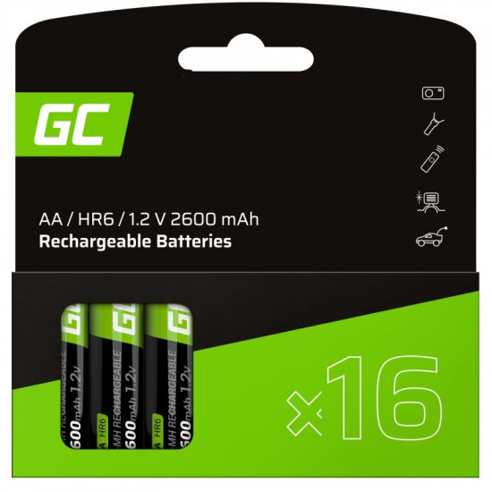 Ni-Mh Accumulators AA R6 2600mAh x16