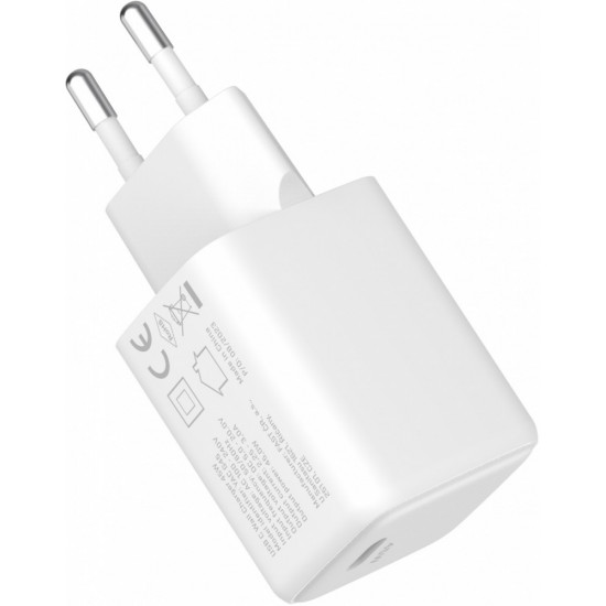 USB C 45W 3A Power delivery 3.0 QC3.0 network charger, White