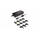 Universal power supply for a 90W laptop, set of 11 plugs