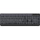 Wireless keyboard with LED backlight, rechargeable battery