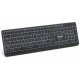 Wireless keyboard with LED backlight, rechargeable battery