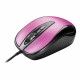 Wired mouse USB, 4 buttons, optical, symmetrical, Optic 2400DPI Pink