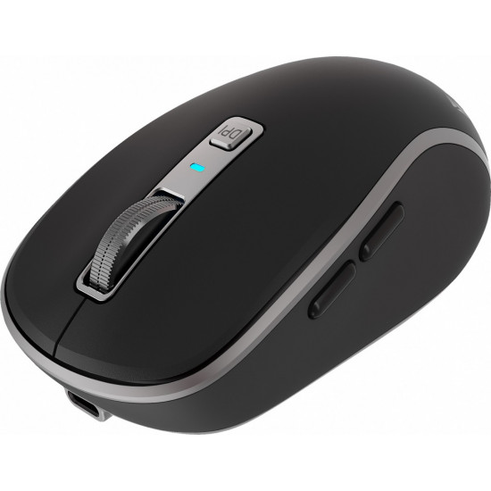 Dual WiFi+Bluetooth wireless mouse, rechargeable battery, 5 buttons