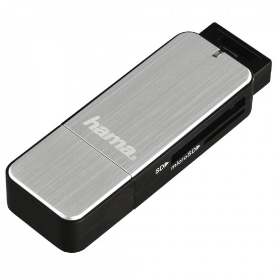 Card reader SD/microSD USB 3.0 silver