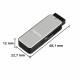 Card reader SD/microSD USB 3.0 silver