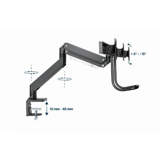 Mounting arm 3 monitors 17-27 6kg