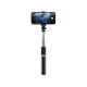 Compact selfie stick Bluetooth tripod black