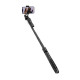 Aluminium selfie stick Bluetooth tripod black