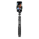 Aluminium selfie stick Bluetooth tripod black