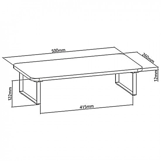 Ergonomic laptop stand monitor Maclean MC-933