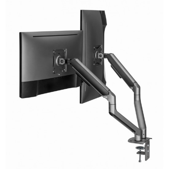 Desk mount 2 screens 17-32 inches 9kg grey