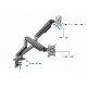 Desk mount 2 screens 17-32 inches 9kg grey