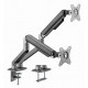 Desk mount 2 screens 17-32 inches 9kg grey