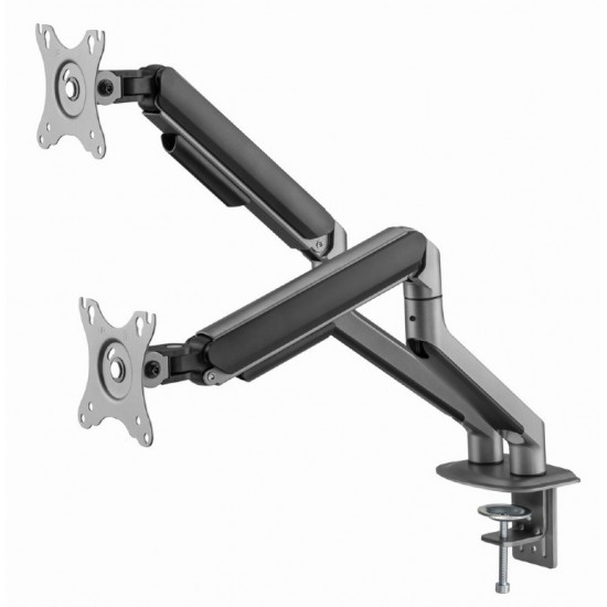 Desk mount 2 screens 17-32 inches 9kg grey