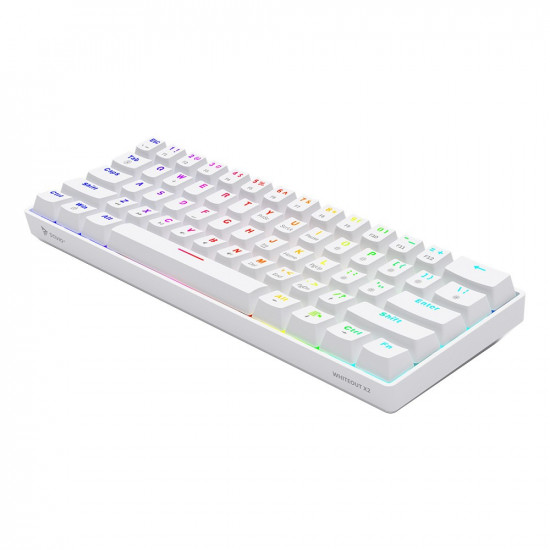 Keyboard Whiteout X2 Blue Outemu, SAVIO