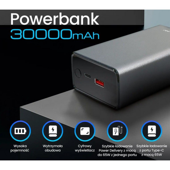 Powerbank EPB-127 gray EX.19553