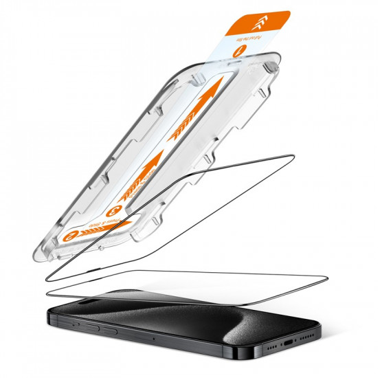 Tempered glass iPhone 15 Pro Max (2 pieces) E