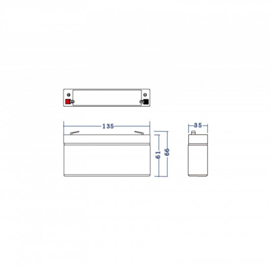 Battery AGM VRLA 6V 3.4Ah