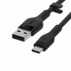 Cable BoostCharge USB-A/USB-C silicone 1m, black