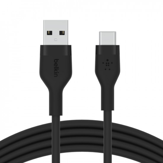 Cable BoostCharge USB-A/USB-C silicone 1m, black