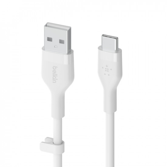 Cable BoostCharge USB-A/USB-C silicone 1m, white