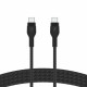 Cable BoostCharge USB-C/USB-C braided silicone 2 m, black