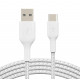 Braided USB-C USB-A 3m White