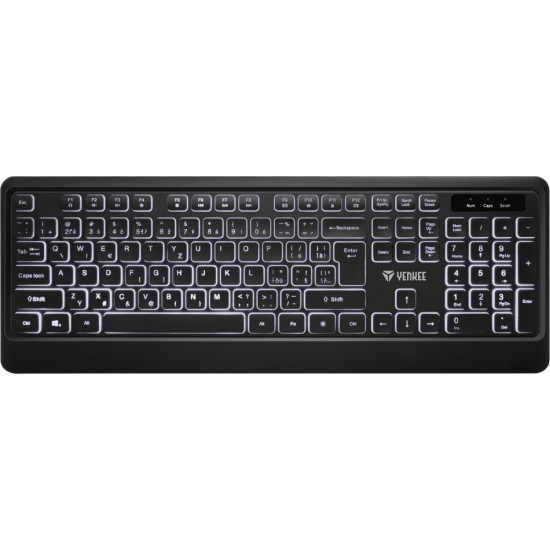 Keyboard Backlit quiet USB with low-profile keys