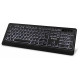 Keyboard Backlit quiet USB with low-profile keys