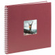 Photo album spiral fine art wine red