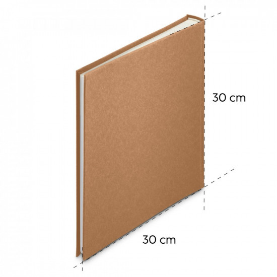 Jumbo album wrinkled 30x30 brown